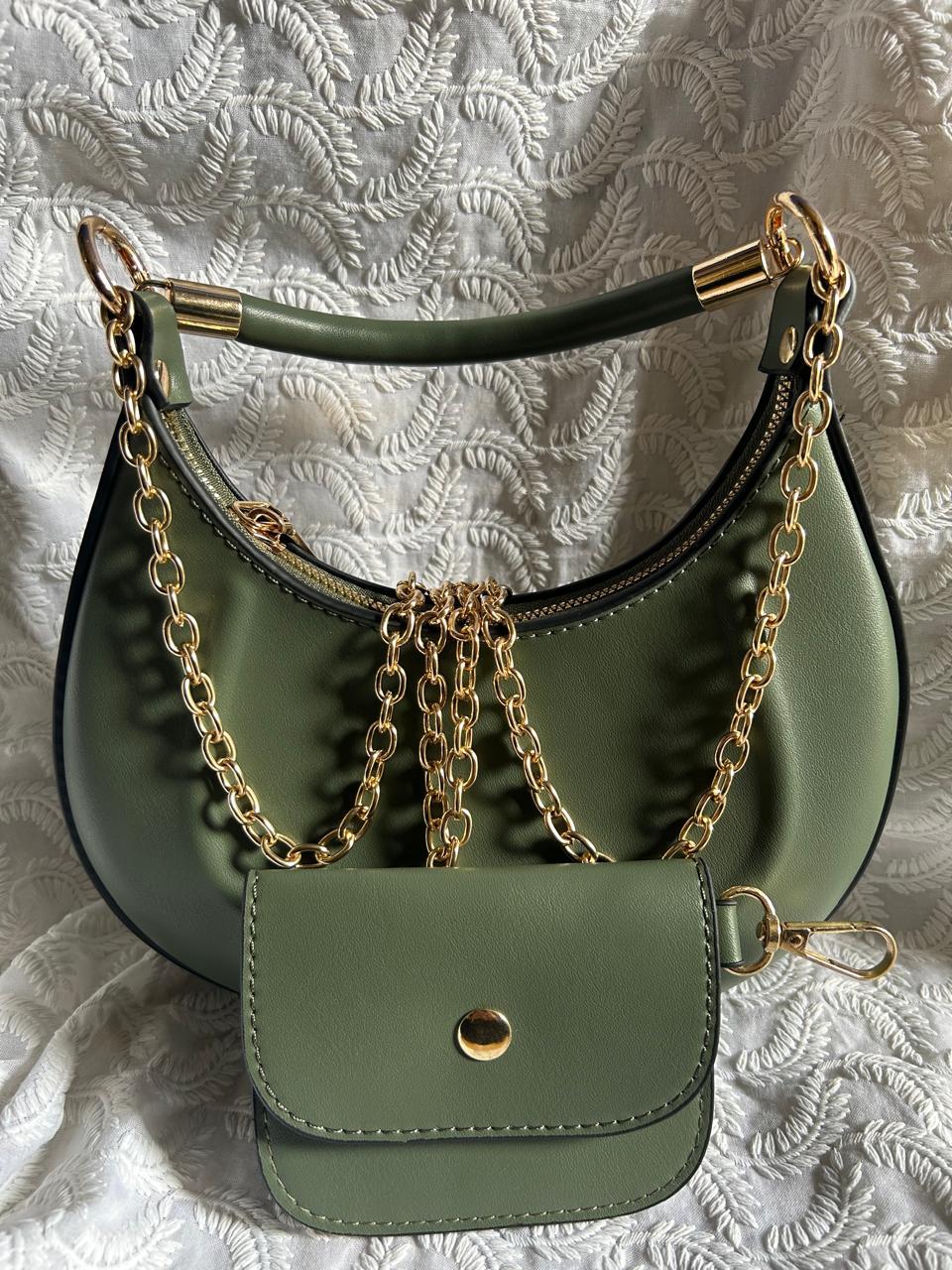 Shoulder Bag with Mini Pouch