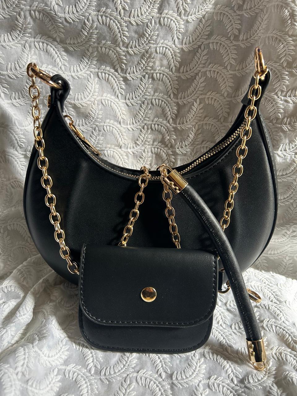 Shoulder Bag with Mini Pouch